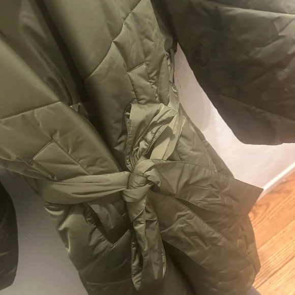 🆕 Ava & Viv Olive Green 🫒 Long Down Puff Jacket - 4X - Picture 2 of 8